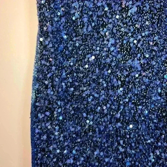 SCALA vintage SEQUINS FORMAL DRESS SMALL - Picture 11 of 16